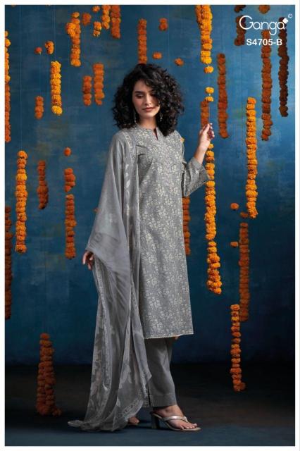 Ganga athena 4705 dress material wholesale market in jaipur